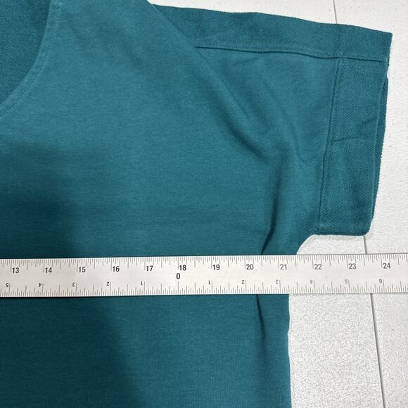 Sport Savvy French Terry Short Sleeve Hooded Pullover Sweatshirt Top XS A516233 - Picture 7 of 11